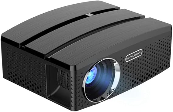 YG80 Projector Wireless Wifi Micro Mini Home LED Projector 1080P HD Portable Projector Compatible with HDMI/USB/VGA/AV Home Theater, Black