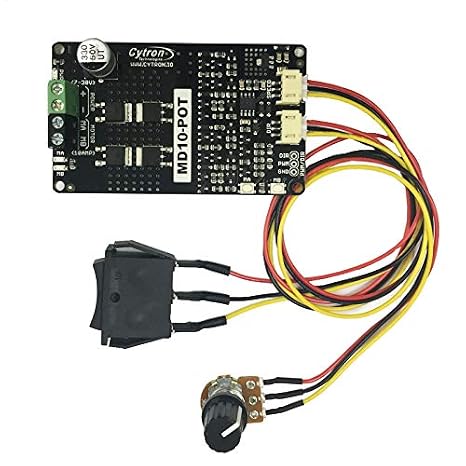Cytron 10A DC 7-30V Potentiometer and Switch Control Motor Driver Speed Controller
