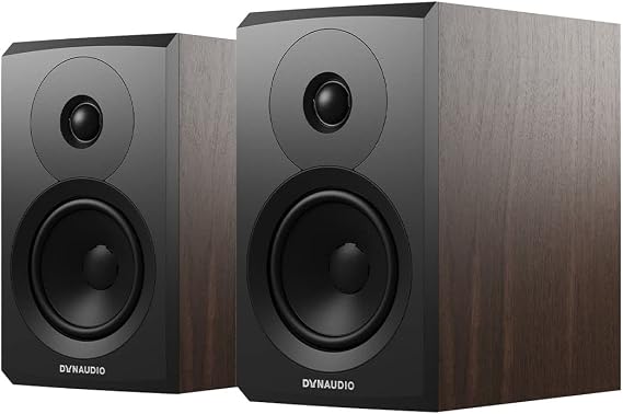 Dynaudio Emit 10 Compact Bookshelf Speaker - Pair (Walnut Wood)