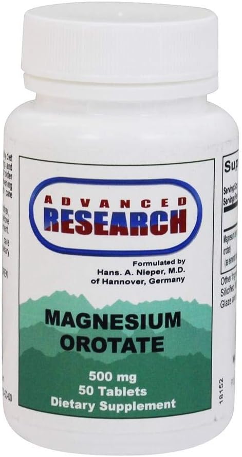 Dr. Hans Nieper Magnesium Orotate Tablets, 500 Mg, 50 Count