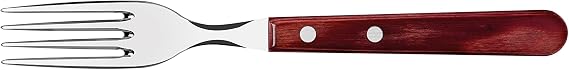 Tramontina Jumbo Table Fork, Polywood, 8.5 in. 21.5 cm, Red, Dishwasher Safe, Made in Brazil 21136/070 TRAMONTINA