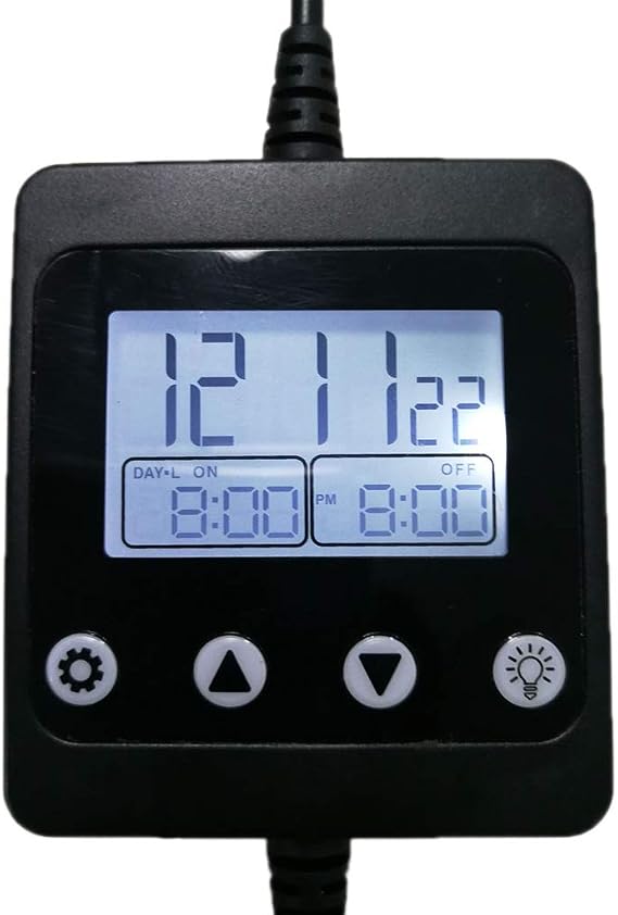Aquarium Light Timer Fish for Light Controller and Dimmer 24 Hour Program for 5V-30V Sunset Simulation