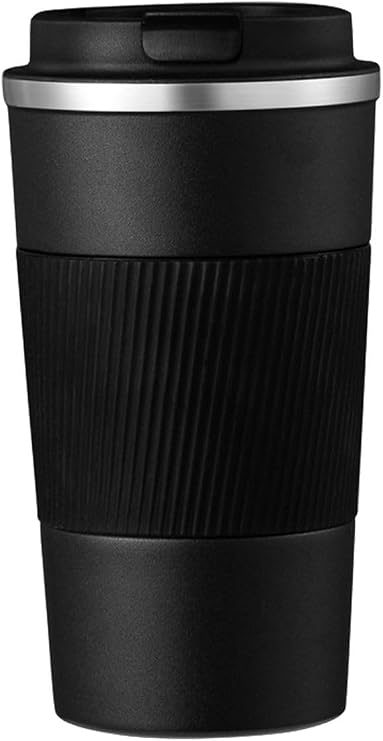 304 L Lockable Steel Mat Black 510 Ml Coffee Thermos Mug Cin405sy