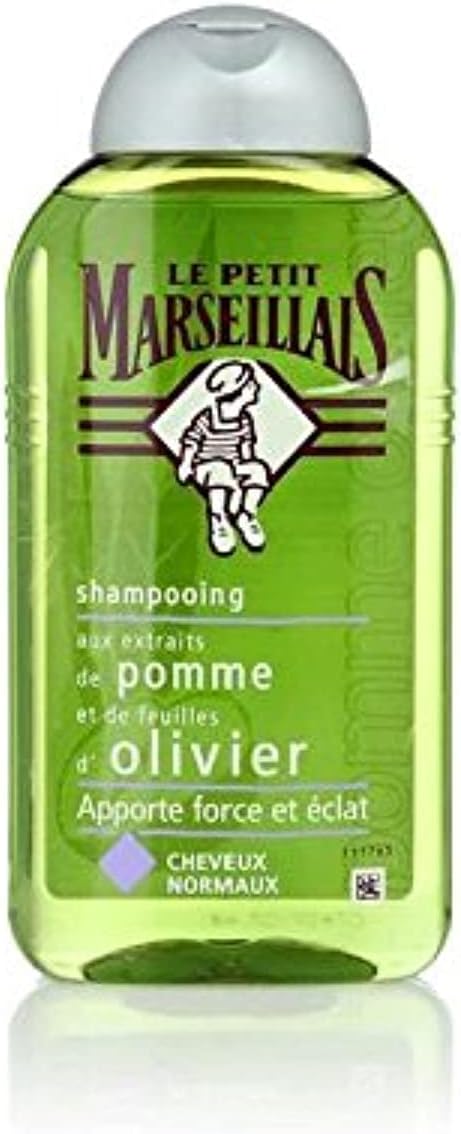 Le Petit Marseillais - Shampooing Cheveux Normaux Pomme Olivier - Flacon 250 ml - Lot de 3