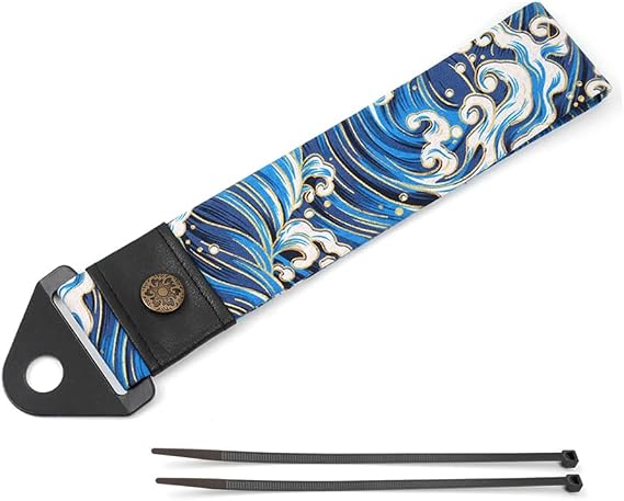 RASTP Car Front Bumper Tow Strap,Racing Tow Strap(Waves Blue)
