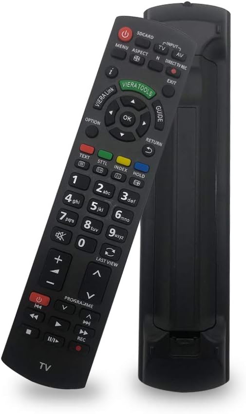 Replacement N2QAYB000487 Panasonic TV Remote Control for Panasonic Viera Smart TV LED LCD 3D TV TX-P37X20B TX-P37X20E TX-P37X20E TX-P37X20L TX-P37X25E TX-P37X25ES - No Setup Needed