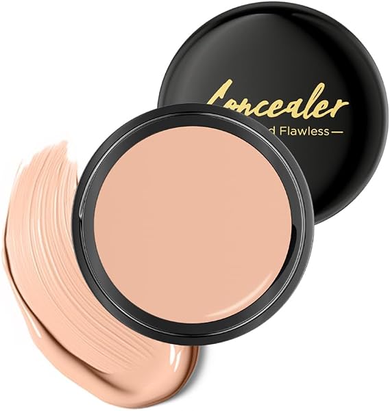 Under Eye Concealer Full Coverage, Waterproof Makeup Concealer for Dark Circles, Smooth Formula Under Eye Brightener Colour Corrector (Natural Skin Tone, 1.36 Fl Oz)