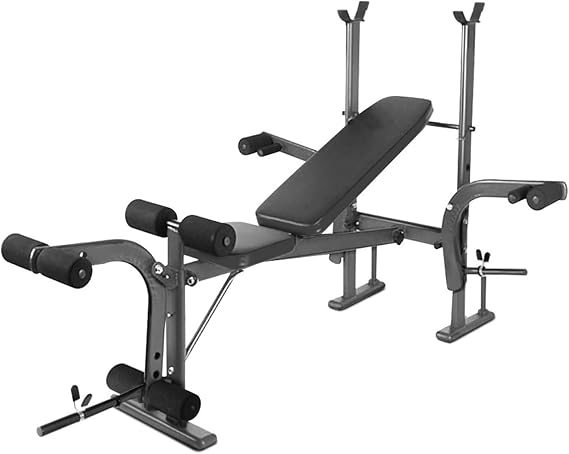 Weight Bench Press, Bench Press, Strength Training Home Gym, Adjustable Workout Benches for Home Gym Dumbbell Exercise, Weight Bench Set for Leg Extension and Leg Curl Black