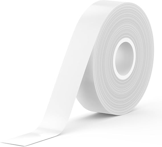 SUPVAN E-Series Continuous Label, 0.59'' W 19.7' L, Black on White