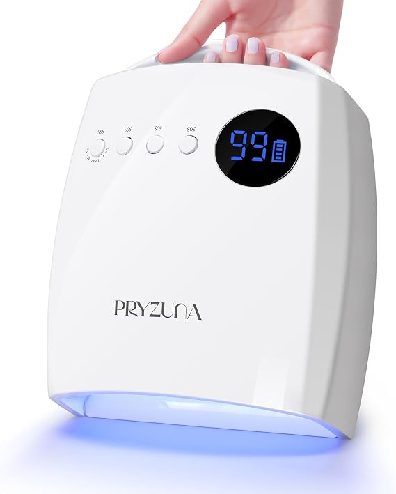 UV LED Nail Lamp, 72W Cordless Nail Dryer with 45 Beads and 4 Timers