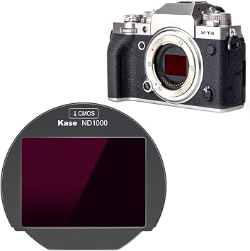 Kase Clip-in CMOS ND1000 Neutral Density ND 10 Stops Filter for Fujifilm X Mount Camera X-T5 X-T4 X-T3 X-T30 X-Pro3 X-H1 X-E3 X-E4 X-S10 X-H2 X-H2S