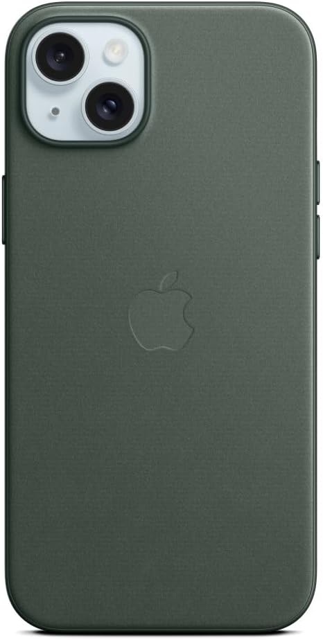 Apple iPhone 15 Plus için MagSafe özellikli Mikro Dokuma Kılıf - Kermes Meşesi ​​​​​​​