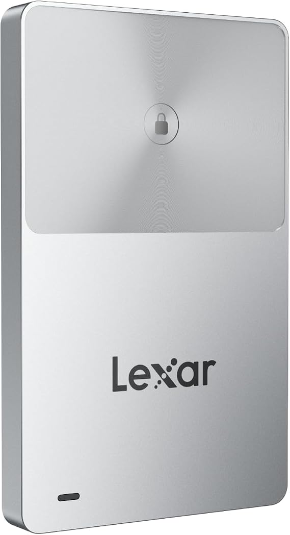 Lexar TouchLock Portable SSD 1TB with One-Touch NFC Encryption Authentication, External Solid-State Drives USB 3.2 Gen2, Magnetic Phone SSD Support for iPhone 17/16, Tablet, PC