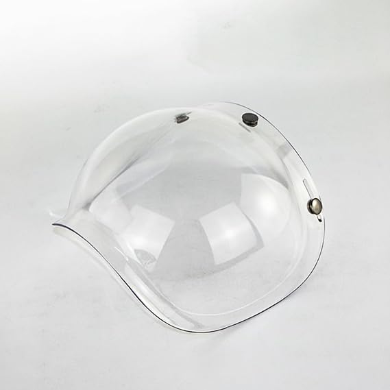 Helmet Bubble, Open Face Helmet Bubble Sunscreen Sun Visor Motorcycle Helmets Accessorie for Motorcycle Helmet Face Lens (Transparent)