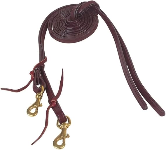 Tucker 5/8in Split Reins w/Brass Hardware
