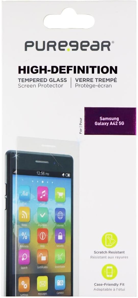 PureGear HD Tempered Glass Screen Protector for Samsung Galaxy A42 5G - Clear