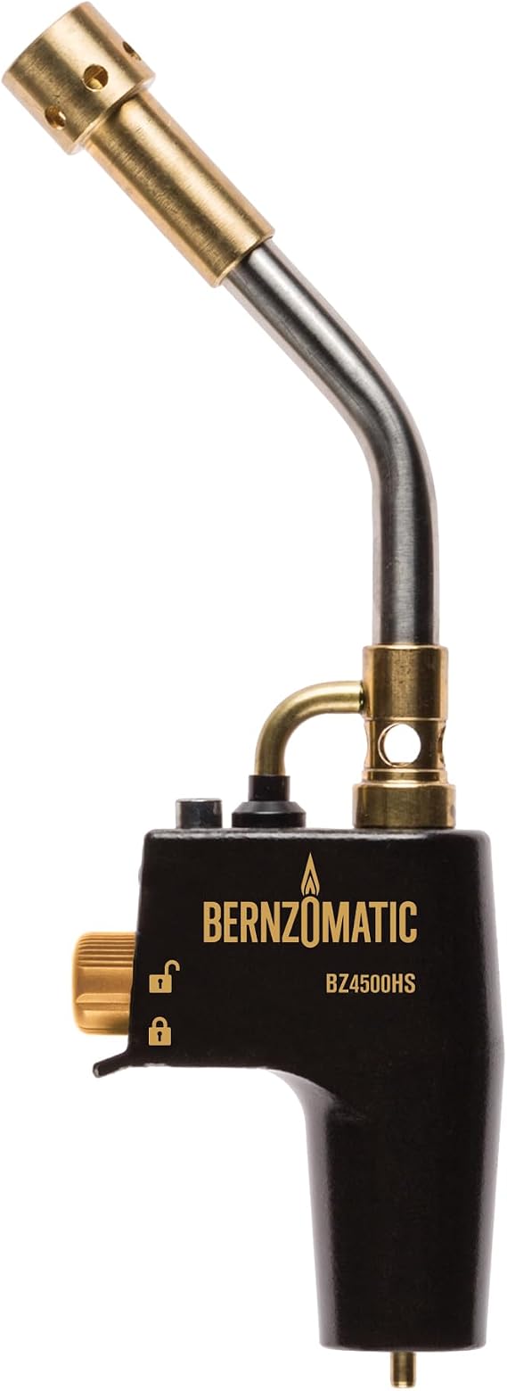 Bernzomatic DuraCast Wide Surface Torch - Durable Cast Body Aluminum Construction for Cooking, Heat Shrinking, Metalworking, and Vinyl Wrapping (TS 4500 Torch)