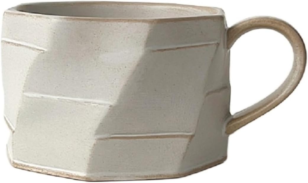 Coffee Mug Retro Ceramic Coffee Cup Latte Cup American Coffee Mug, Coffee Cup MugsWhite