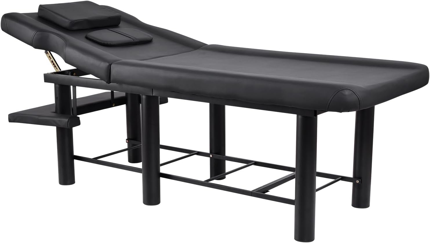High Performance Massage Table, Wide Massage Table, Stationary Massage Bench, Heavy Duty, Adjustable Metal Frame, Cosmetic Table for Cosmetics, Spa, Hairdresser