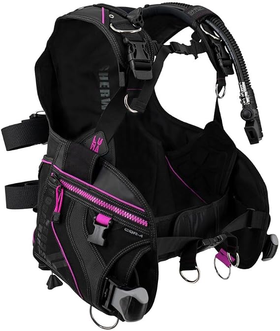 Sherwood Luna Female BCD with Gemini Inflator (Large, Magenta)