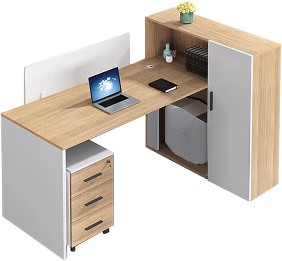 Staff Office Desk and Chair Combination Financial Screen Furniture