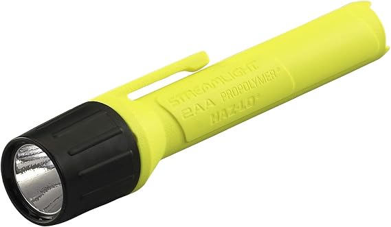 Streamlight 67101 ProPolymer 2AA HAZ-LO 65-Lumen Flashlight, Yellow