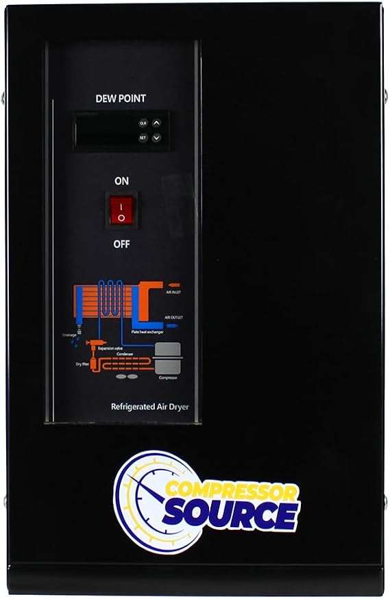 Compressor Source 21 CFM Refrigerated Air Dryer for 5 HP Air Compressors 110V CSRD-20