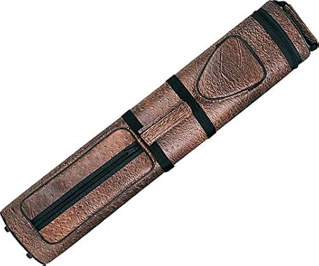 Action Brand AC35 3x5 Oval Hard Vinyl Pool/Billiard Cue Case - Brown Croc