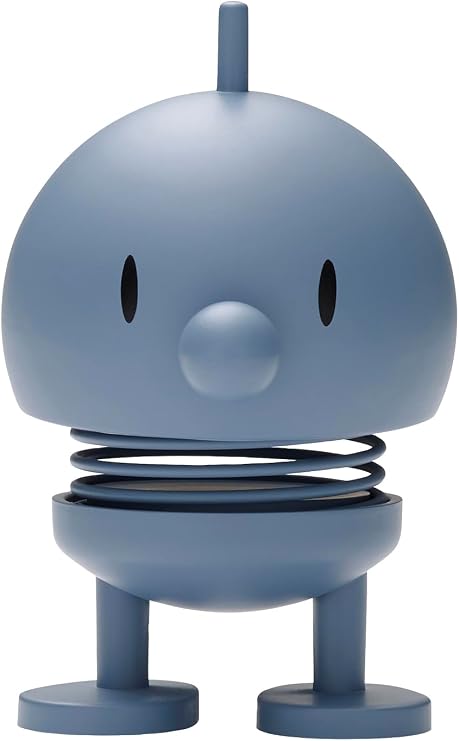 Hoptimist Baby Bumble, Sky, Home Decor Ornament - Scandinavian Design, Plastic W/Metal Spring, Small - Creates Cheerful Movement
