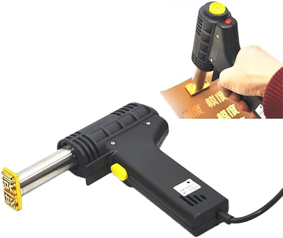 Manual Hot Foil Stamping Machine,Hand Held Press Embossing Machine,Manual Printing Marking Stamping Machine for Leather Cake Belt Wallet