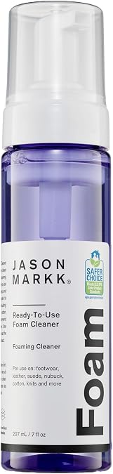 Jason Markk Shoe Cleaning Care – RTU Foam, Brush & Kits – Safe for Leather, Suede, Nubuck, Canvas, Mesh, Cotton & Knits – Effectively Cleans & Conditions