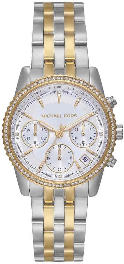 Michael Kors Women's Mini Bryant Chronograph, Two-Tone Stainless Steel Watch, MK7532