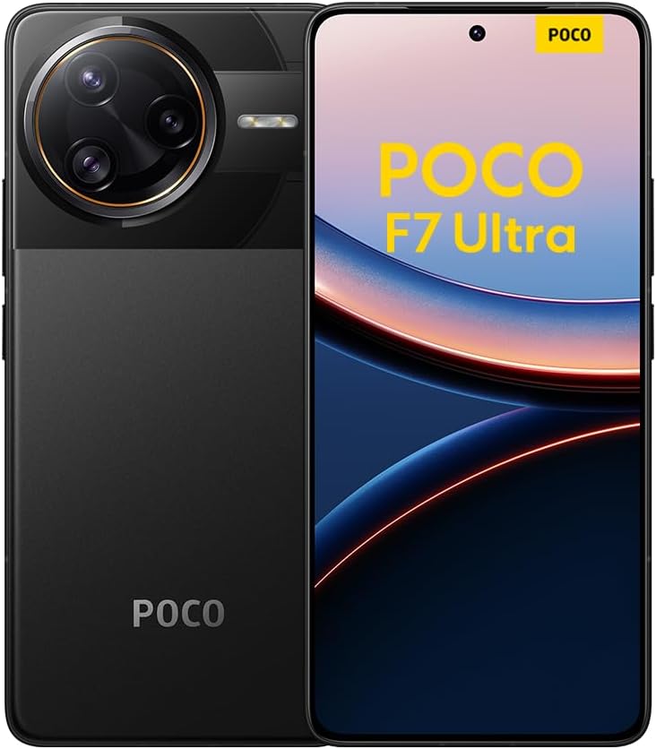 Xiaomi POCO F7 Ultra Smartphone, 12256, Black, 5300mAh battery, 120W HyperCharge, HyperAINo power adapter included