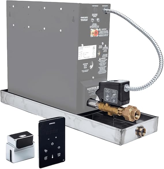Amerec Glacier Steamroom Package - Polished Nickel
