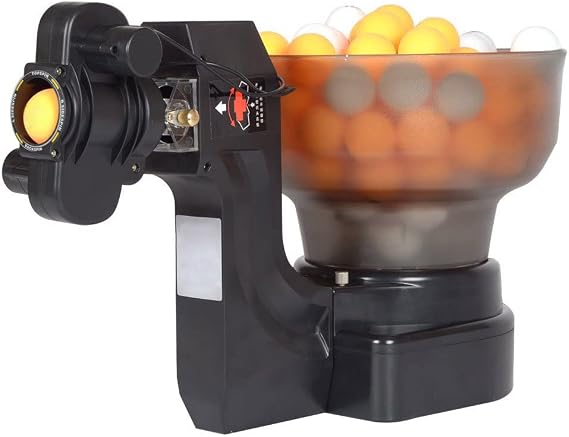 Table Tennis Ball Machine, Ping Pong Robot Machine Automatic Tennis Balls Feeder Ping Pong Robot Machine for Tennis Players Lovers Starters 40-70/Min, 4-40M/S Speed