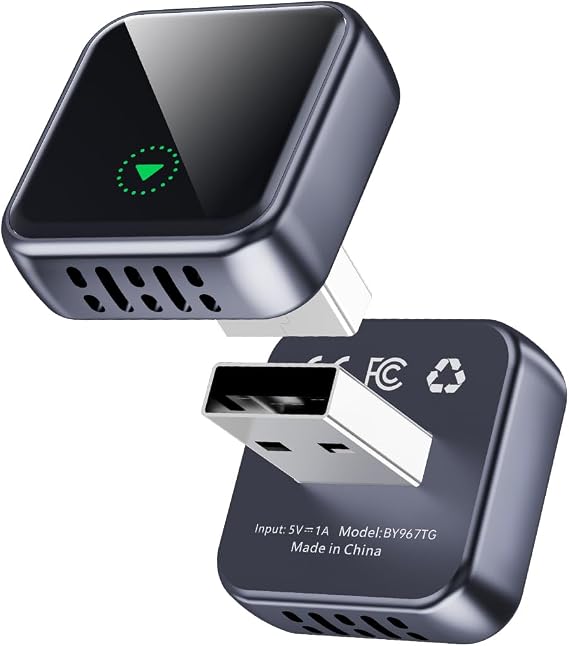 CarPlay Adapter for Apple CarPlay & Android Auto & AirPlay, 2026 Upgrade Plug & Play USB Adapter with Type-C Extension Car Play Adapter for Cars with Factory Wired Apple CarPlay, Dual-Band