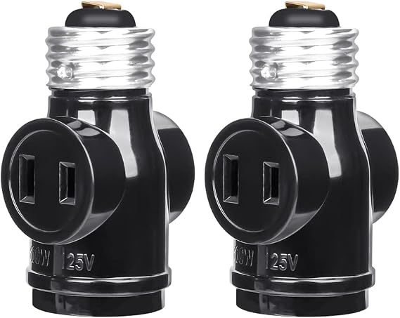 HITRENDS - 2PACK Light Socket to Plug