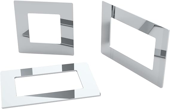Double/Single Socket Switch Surround/Acrylic Finger Plate (Double, Mirror)