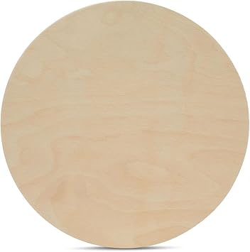 Wood Circles 19 inch 1/2 inch Thick, Unfinished Birch Plaques, Pack of 5 Wooden Circles for Crafts and Blank Sign Rounds, by Woodpeckers