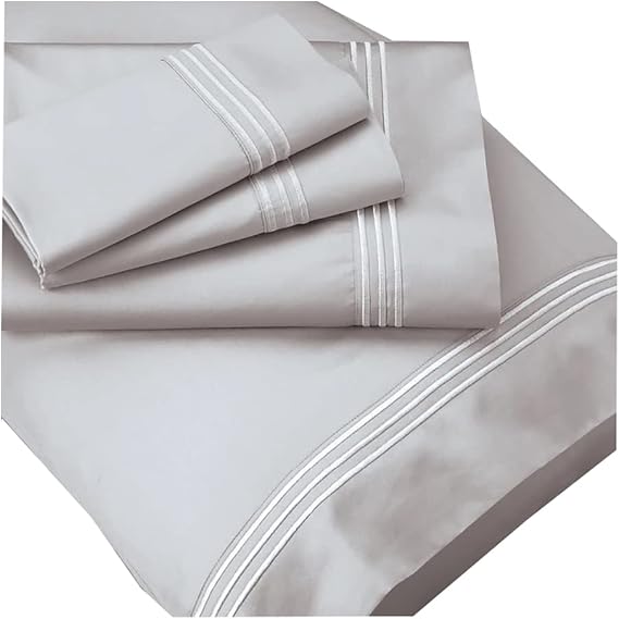 PureCare Elements Supima Cotton Dove Gray Queen Sheets
