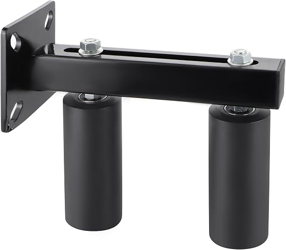 Skelang Slide Gate Guide Roller, 6" UHMW Hard Nylon Guider, Adjustable Sliding Gate Support Assembly for Preventing the Gate from Falling