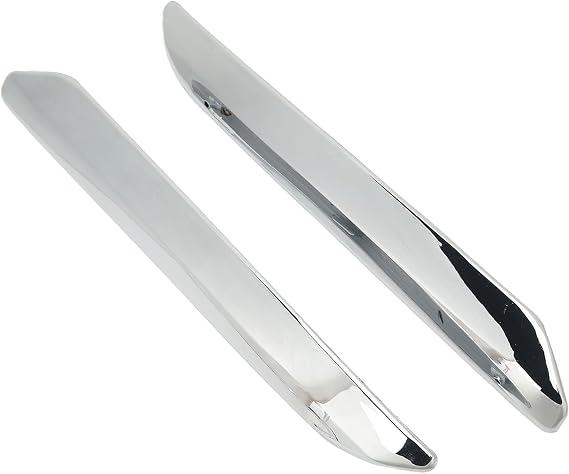 Front Bumper Strip Left Right Anti Scratch Chrome Silver Compatible with Citroen C5 X7 2007-2015, 2 Pack