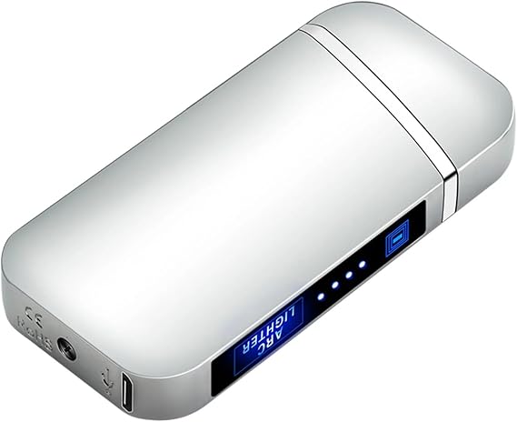 Valkyrie Şarjlı Gazsız Dokunmatik USB Çakmak Plazma Gümüş