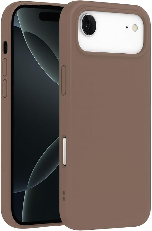 Coverzone iPhone 17 Pro Max İle Uyumlu Kılıf Z-Mara Lansman Vieri Tam Koruma Arka Kapak Kamera Koruma Çıkıntılı Pürüzsüz Yüzey Açık Kahve