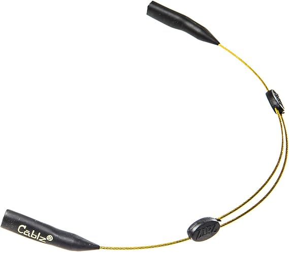 Cablz Colorz Zipz Adjustable Eyewear Retainer Strap | Lightweight, Low Profile, Coated Stainless