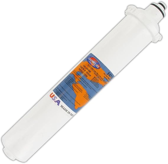 Omnipure (E5715-P) 14"x2.5" Diameter E-Series 1 Micron Carbon Block & Phosphate; Lead & Cyst Reduction