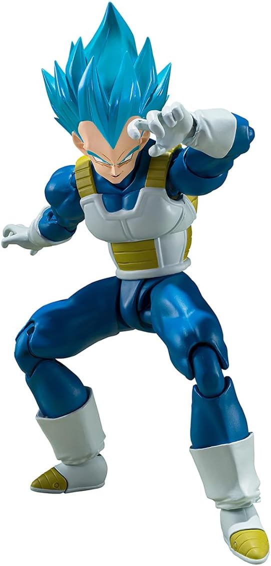 Tamashi Nations S.H. Figuarts Dragon Ball Super Super Saiyan God Super Saiyan Vegeta Penetrating Saiyan Pride - Approximately 5.3 inches 135 mm, PVC & ABS Pre-Painted Action Figure
