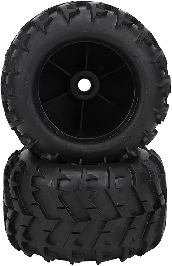 RC Car Tires 1/8 Scale High Performance Off Road Rubber Tires with Deep Tread for Trucks 2PCS 150mm 85mm 17mm Hex