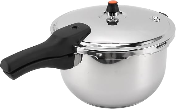 Pressure Cooker, 6 Quart Pressure Canner with Pressure Control Safety Valve, Multiple Safety Systems and Heat Handles, Stainless Steel Cookware for Can, Soup, Meat