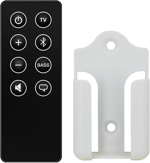 Replacement Remote Control for Bose Smart Soundbar 600, 873973-1100 (with Mounting Bracket)
